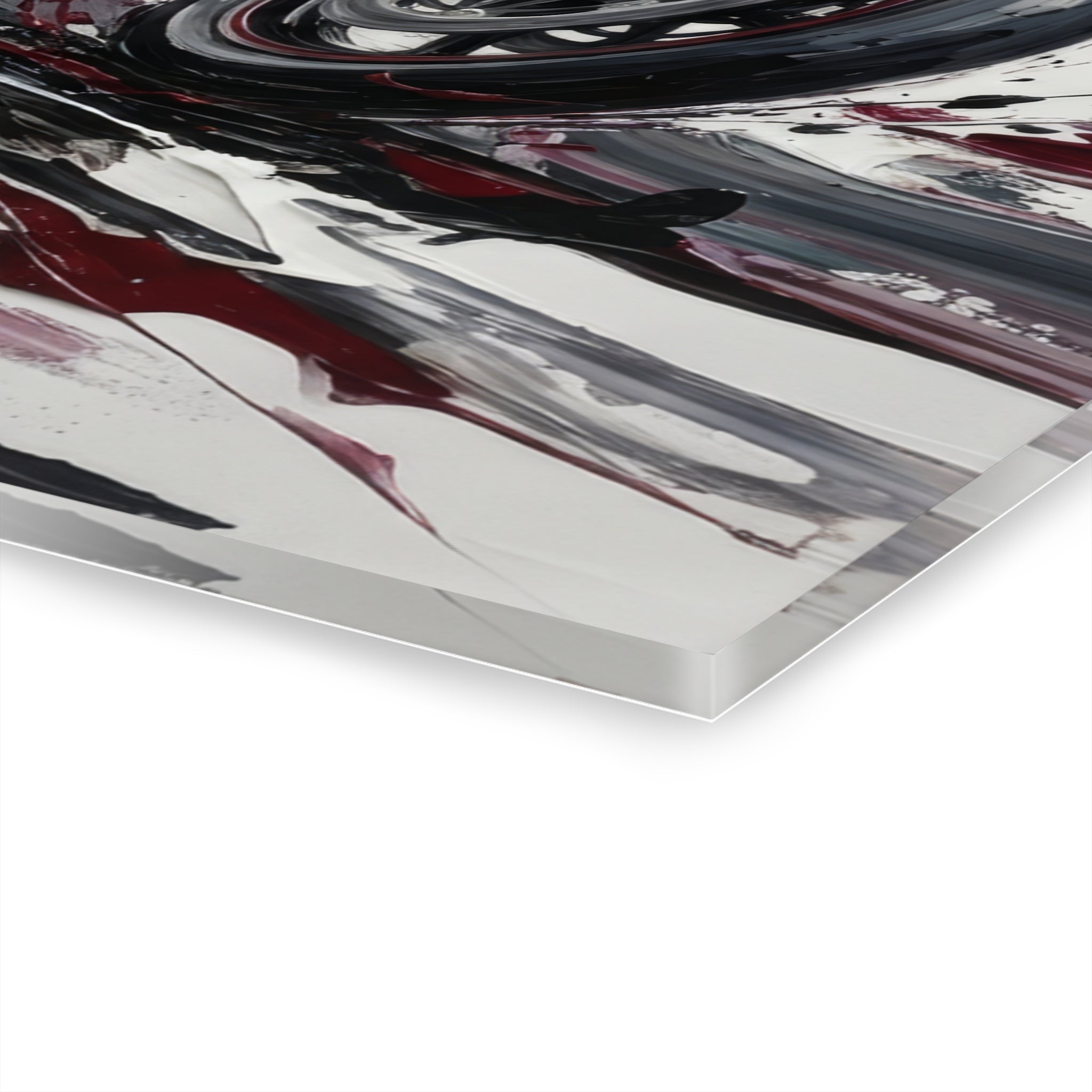 Sportbike Acrylic Wall Art — Abstract Motorcycle Print (French Cleat Hanging)