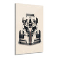 Acrylic Print — Geometric F1 Car Art (French Cleat Hanging)