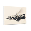 Abstract F1 Car Acrylic Print – Modern Motorsport Wall Art