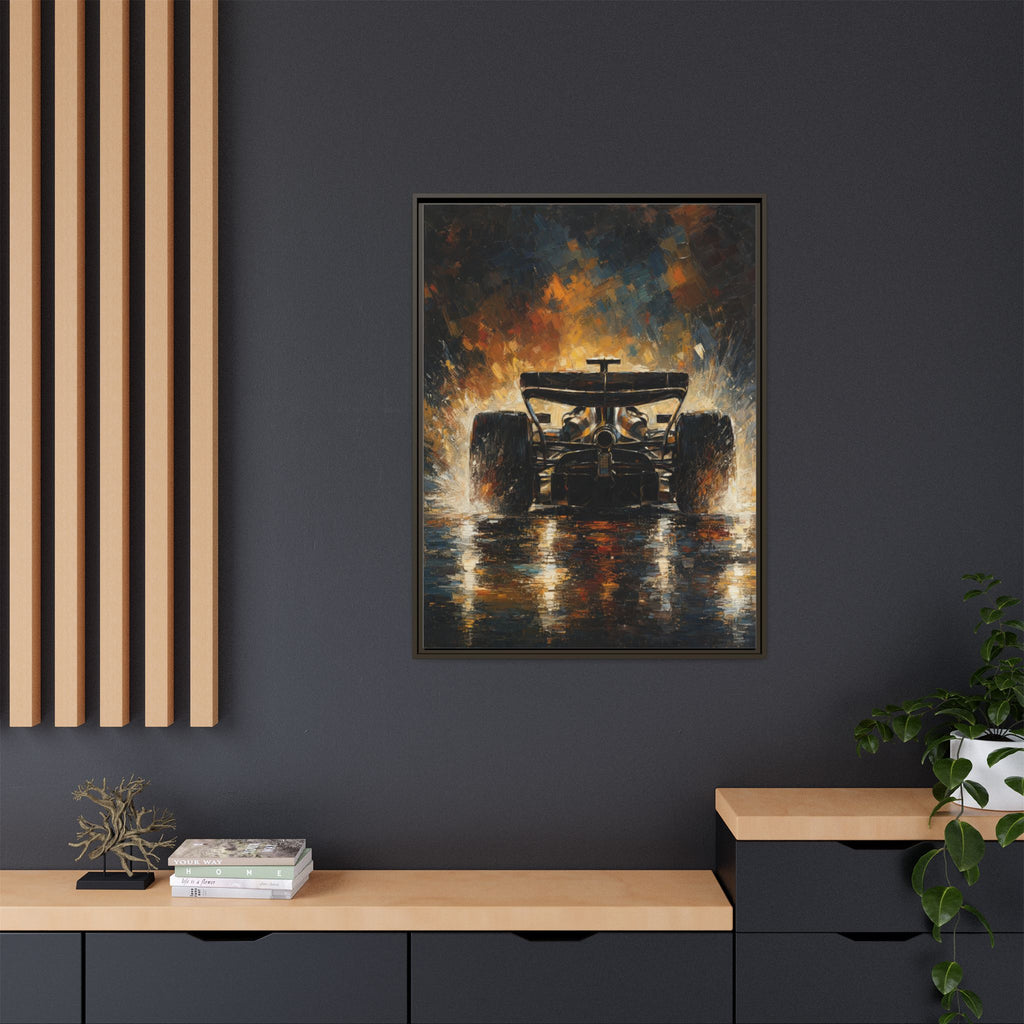 Formula One Canvas Print — Framed Matte Motorsport Wall Art