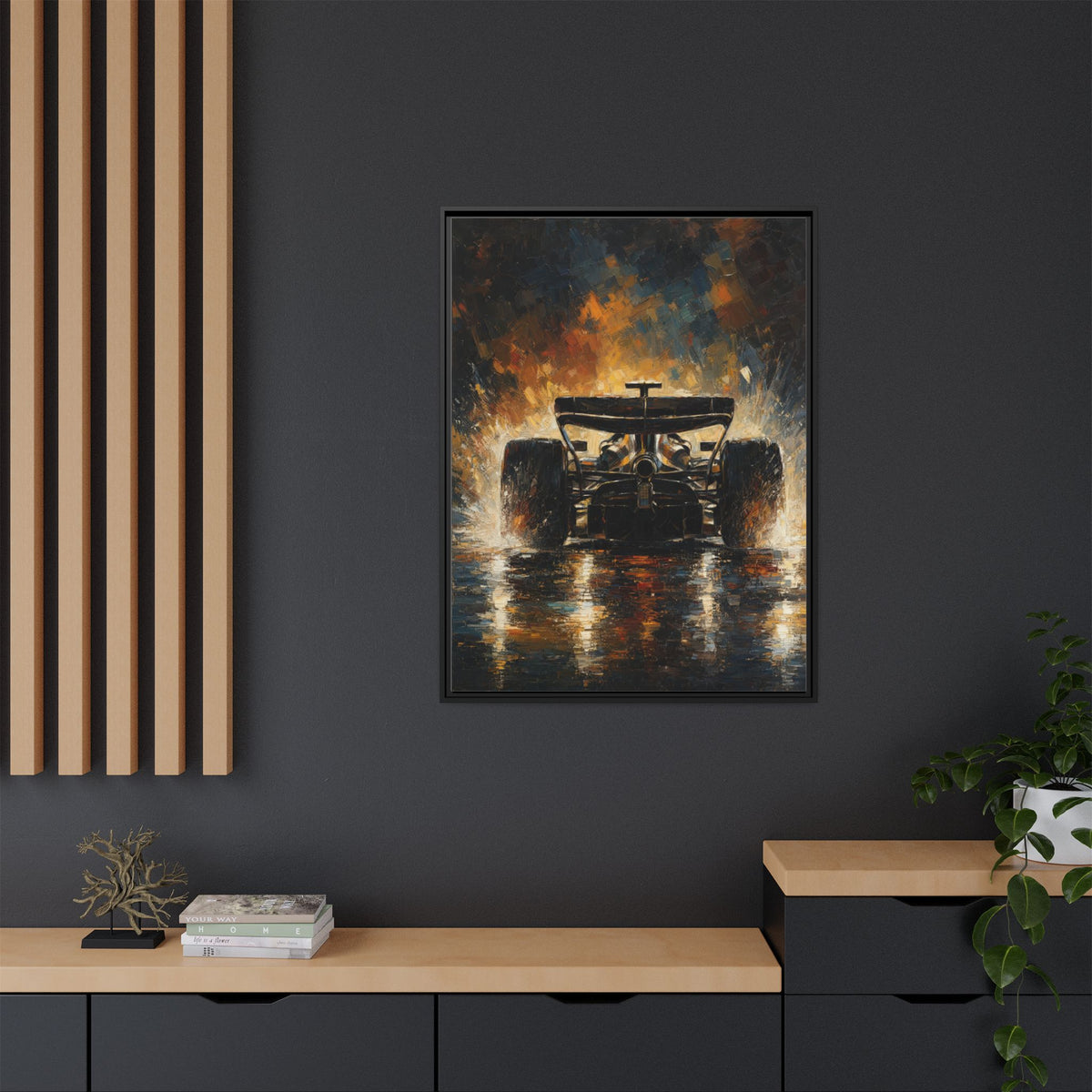 Formula One Canvas Print — Framed Matte Motorsport Wall Art
