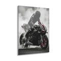 Sport Bike Acrylic Print — Motorcycle Burnout Wall Art (French Cleat Hanging)