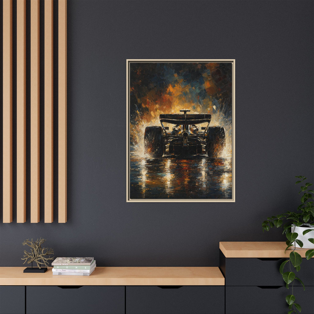 Formula One Canvas Print — Framed Matte Motorsport Wall Art