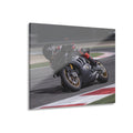Moto Racer Action Acrylic Print (French Cleat Hanging)